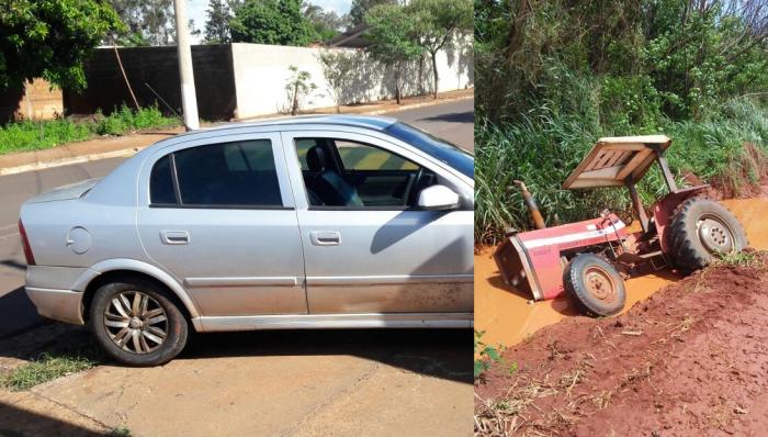 Dois veículos, produtos de roubo em Barretos, são localizados em Laranjeiras - Foto: Portal NC