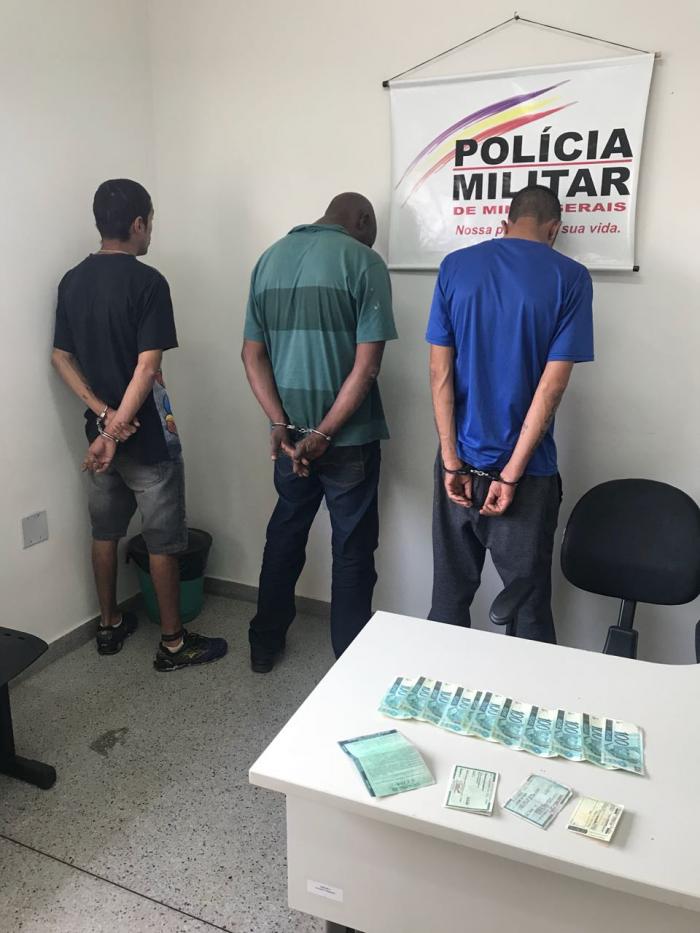 Três que tentaram invadir casa em Planura foram presos em Conceição das Alagoas por receptação - Foto: Divulgação