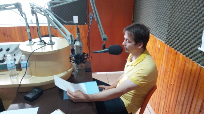 Prefeito Endrigo Bertin concede entrevista à Rádio - Foto: Portal NC