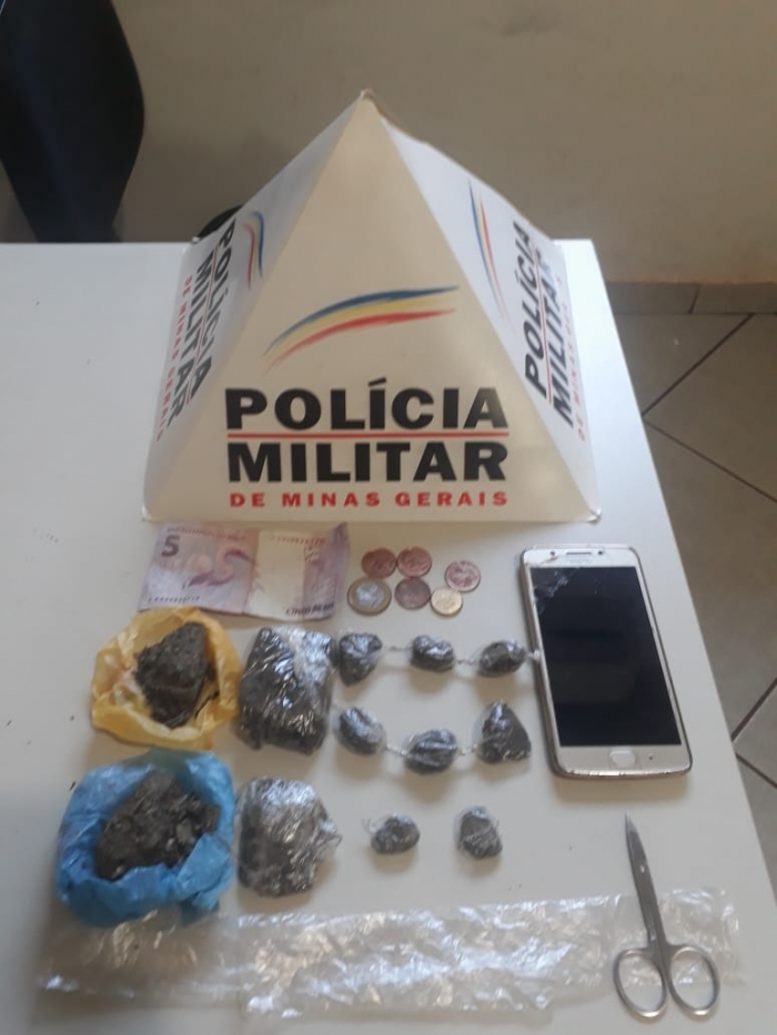 Polícia Militar registra tráfico de drogas em Planura - Foto: PMMG