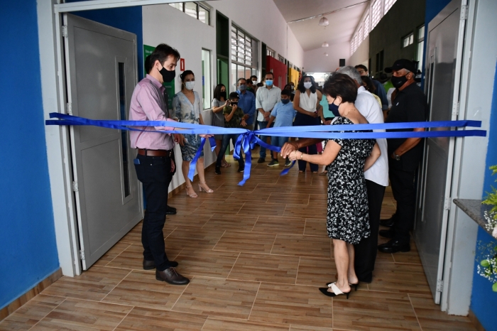 Endrigo Bertin inaugura creche escola de Laranjeiras - Foto: Portal NC