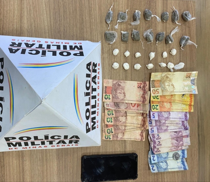 Autores de furto, receptação e tráfico de drogas são detidos pela PM em Planura - Foto: PMMG
