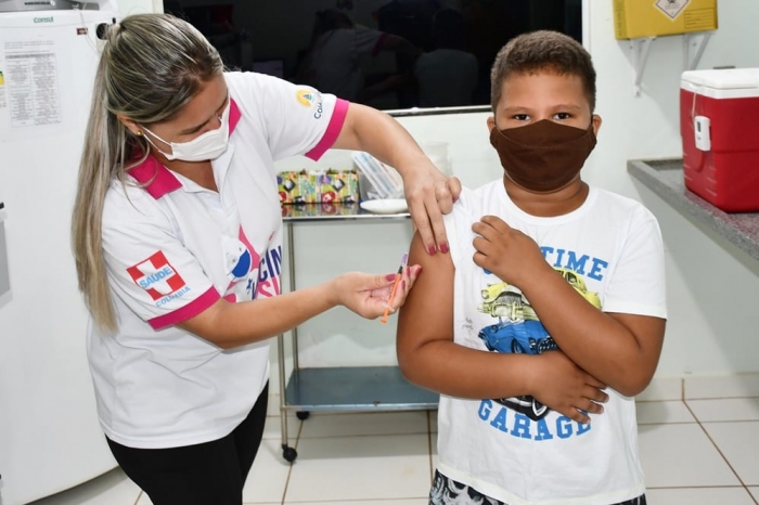 Prefeitura começa a vacinar crianças de 5 a 11 anos contra a Covid-19 - Foto: Júlio Tuliano 